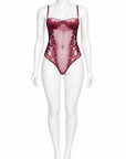 La Divinia Bodysuit in Wine