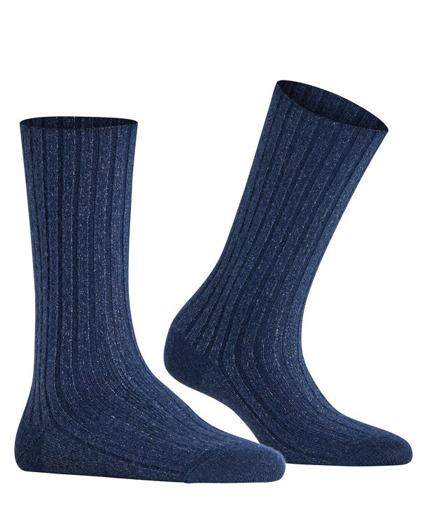 Cosy Wool Ribbed Glitter Boot Socks
