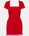 Esca Dress in Crimson Red