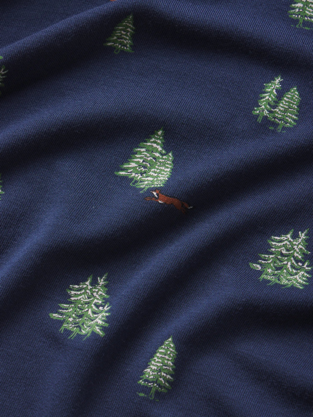 Gisele Printed Relaxed Short PJ Set in Forest Pine Navy/Ivory