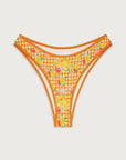 Nick Top with Dove Bottom in Marigold Gingham