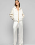 Lightweight Quilted Jacket with Hood in White