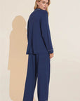 Gisele Long PJ Set in Navy/Ivory