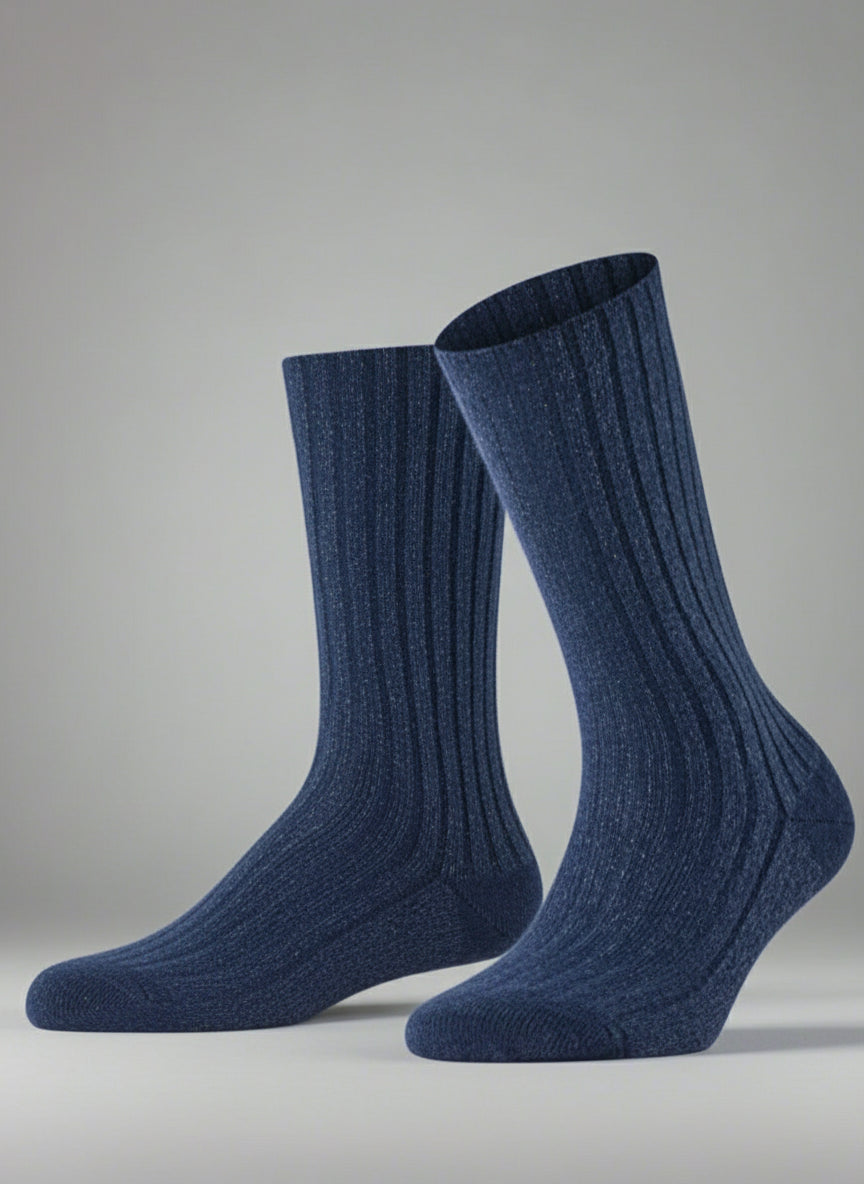Cosy Wool Ribbed Glitter Boot Socks