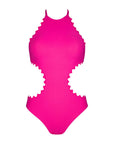 Ines Halter Monokini with Ties & Clasp in Primrose