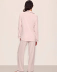 Gisele Long PJ Set in Velvet Pink/Ivory