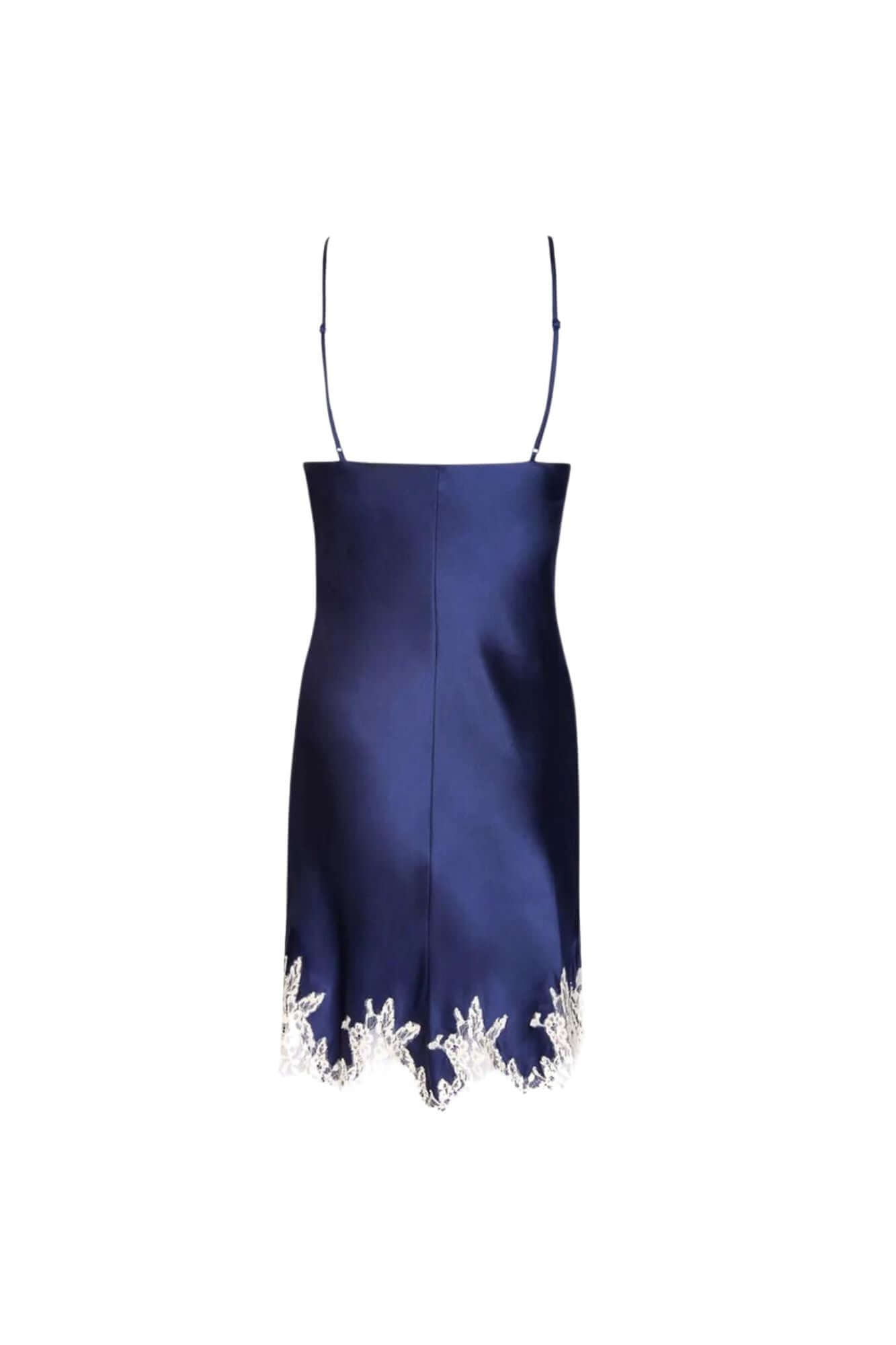 Splendeur Soie Chemise in Navy