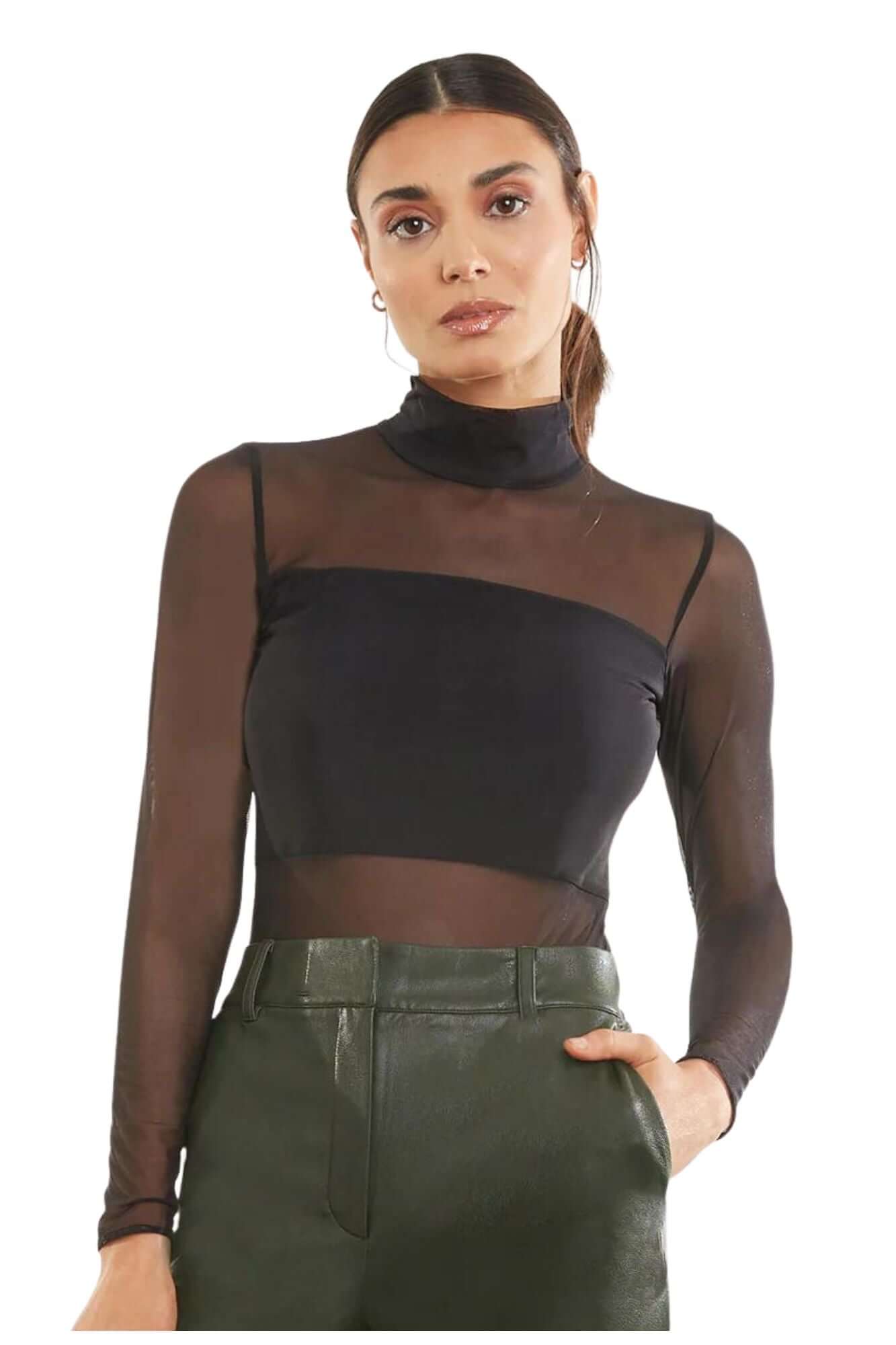 Mech Mockneck Bodysuit