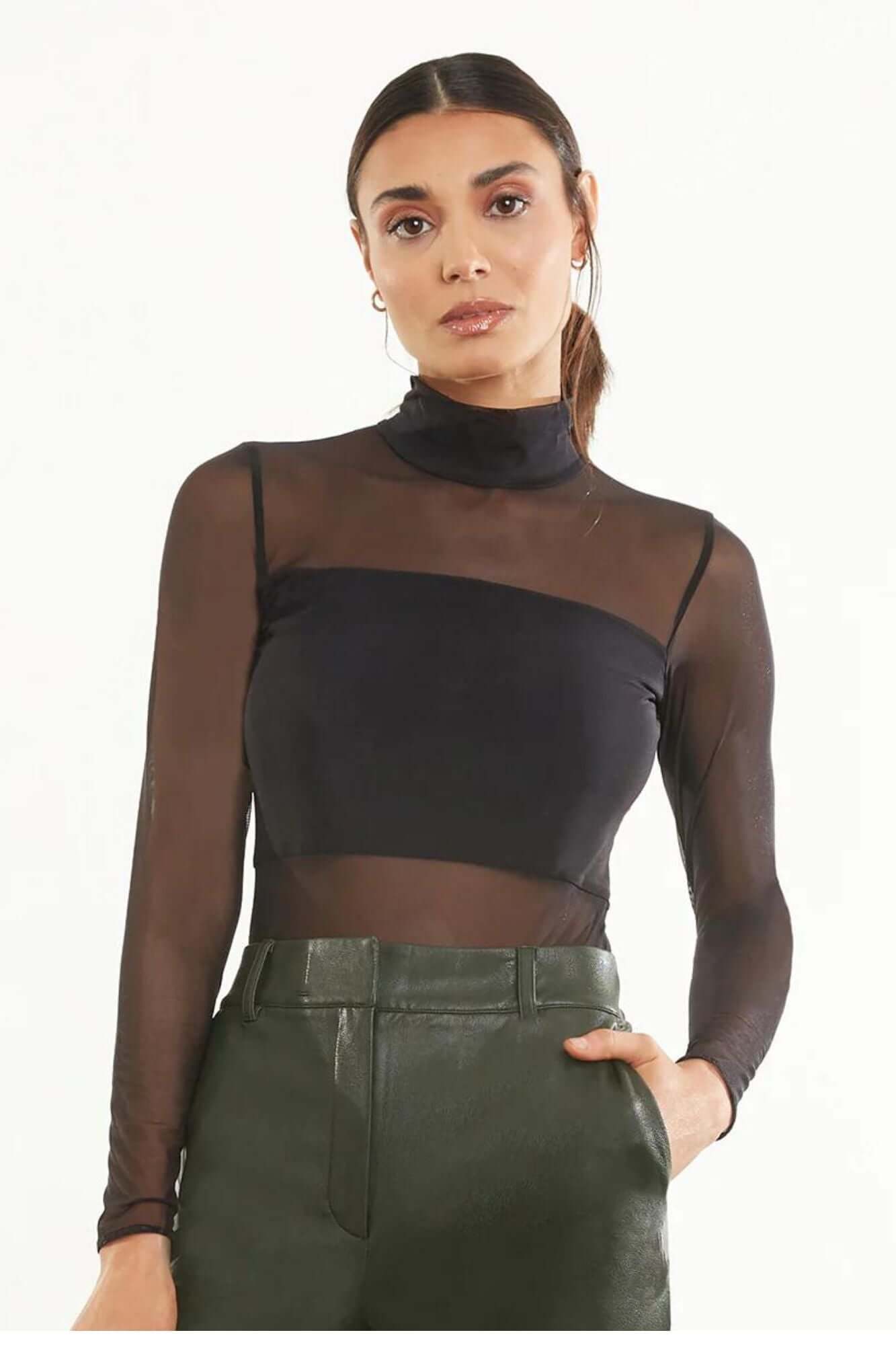 Mech Mockneck Bodysuit