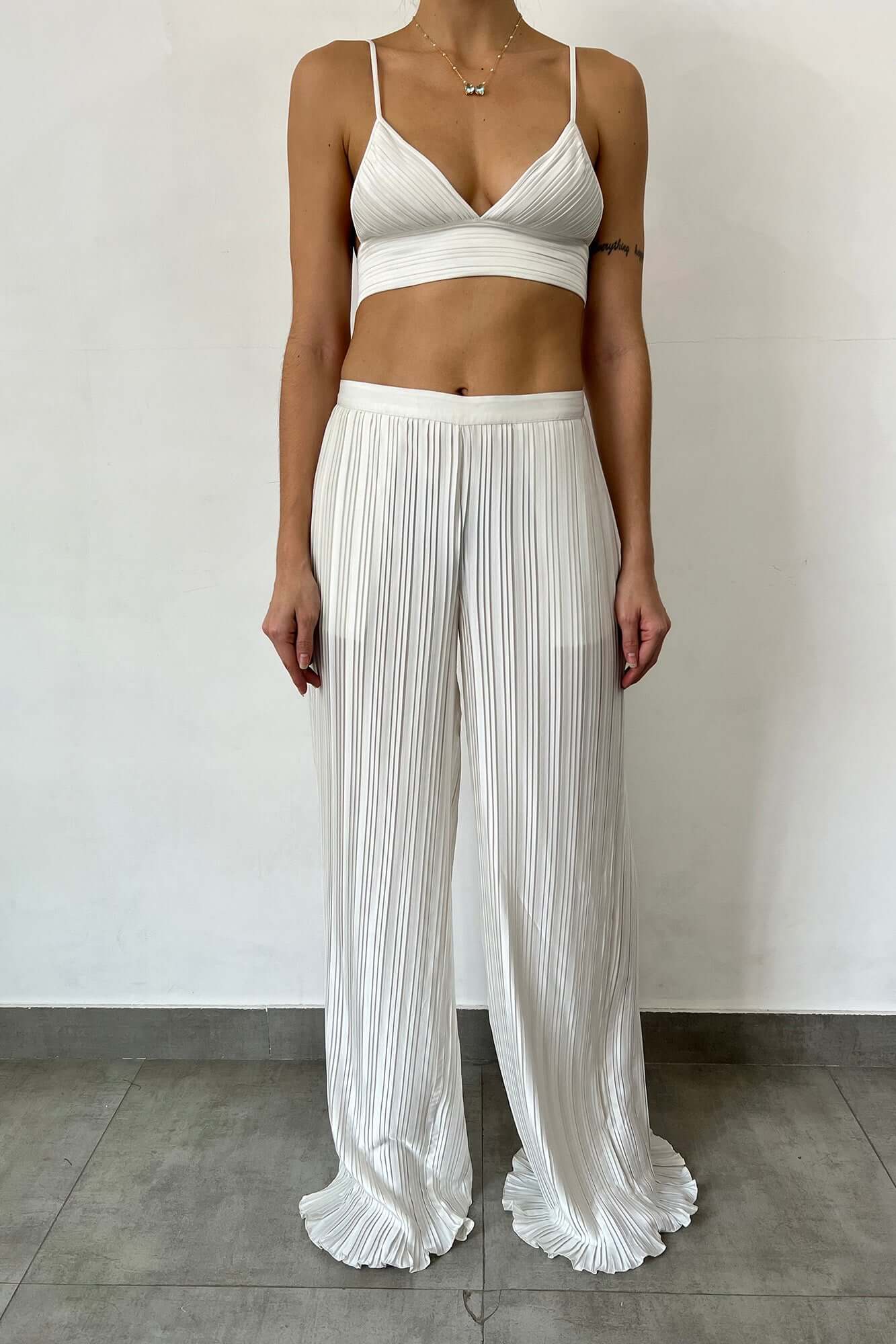 Rococo Sand Bree Pants in White $207.00