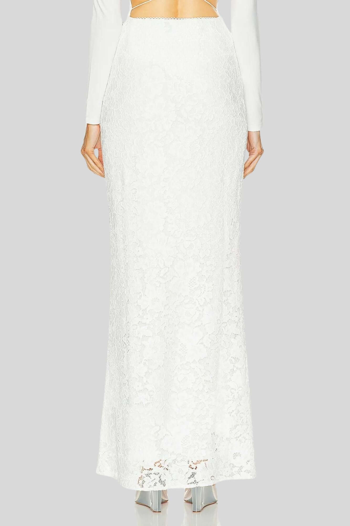 Sans Faff Florence Maxi Skirt in White