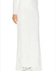 Sans Faff Florence Maxi Skirt in White