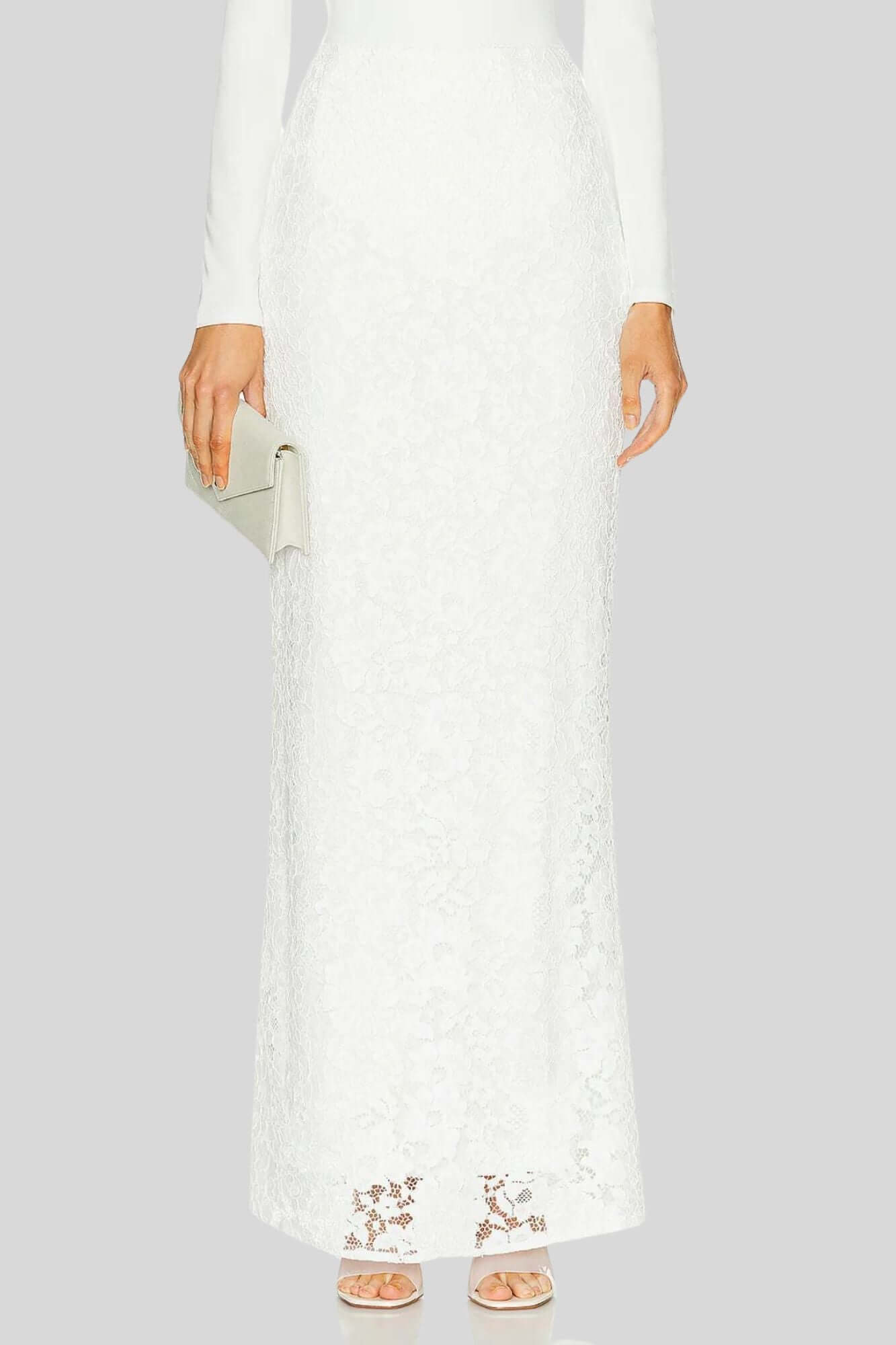 Sans Faff Florence Maxi Skirt in White