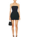 Sans Faff Laurent Mini Button Dress in Black