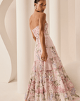 Long Dress Danny in Pink Botanic