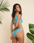 Scoop Bikini Reversible Set in Oasis Aqua