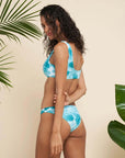 Scoop Bikini Reversible Set in Oasis Aqua