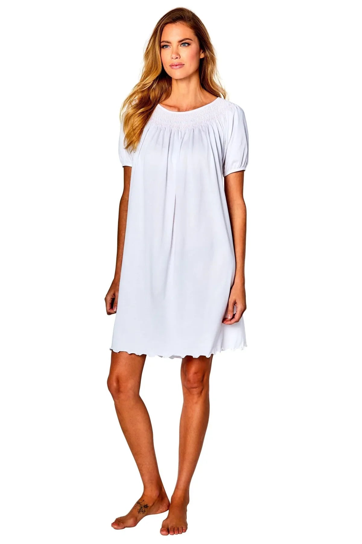 Suzanne S/S Short Smock Gown