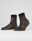 Den 15 Dot Ankle High Socks