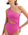 Rhea One Piece in Hot Pink