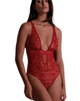 Coeur Bodysuit in Red