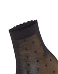 Den 15 Dot Ankle High Socks