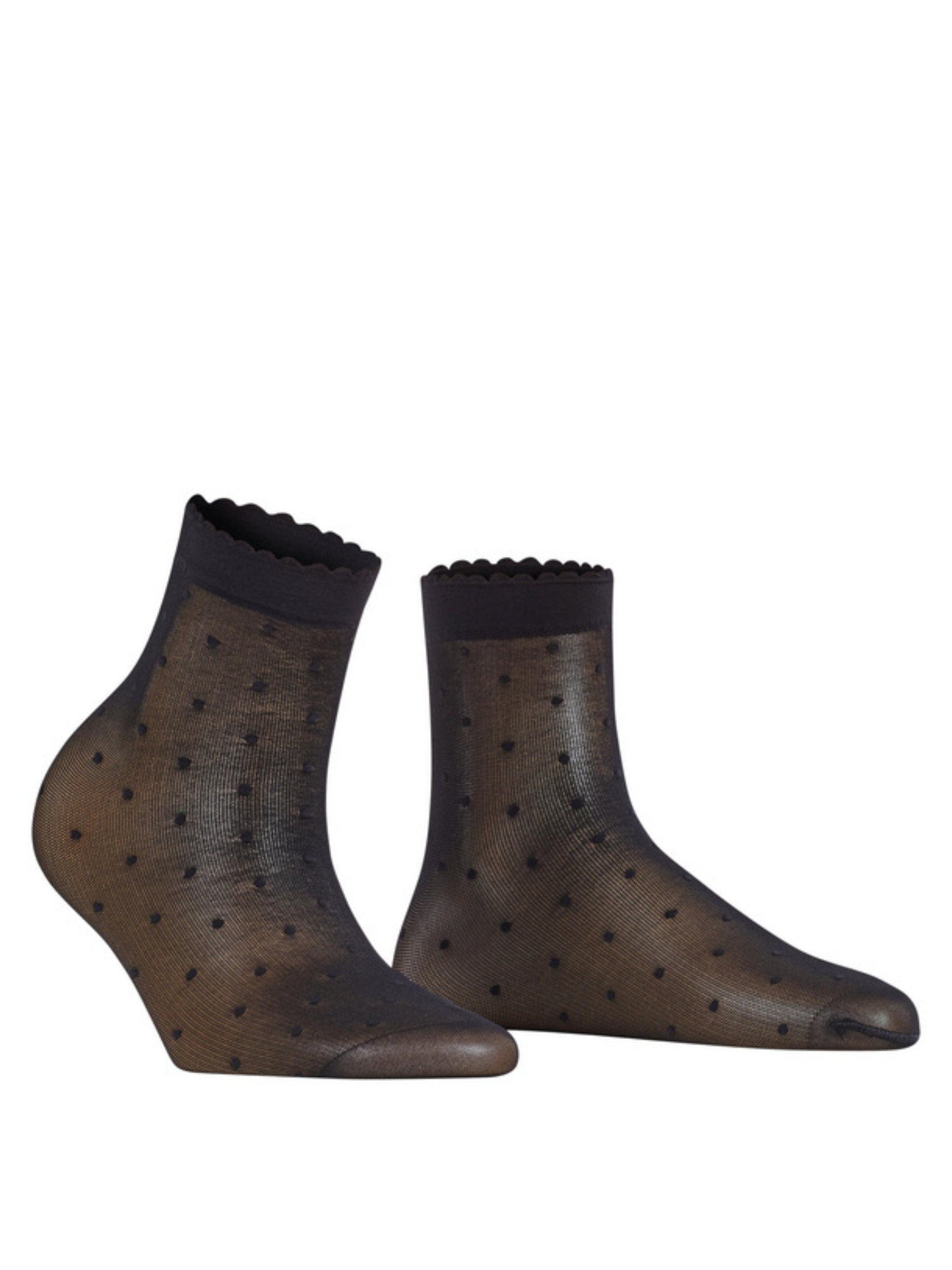Den 15 Dot Ankle High Socks