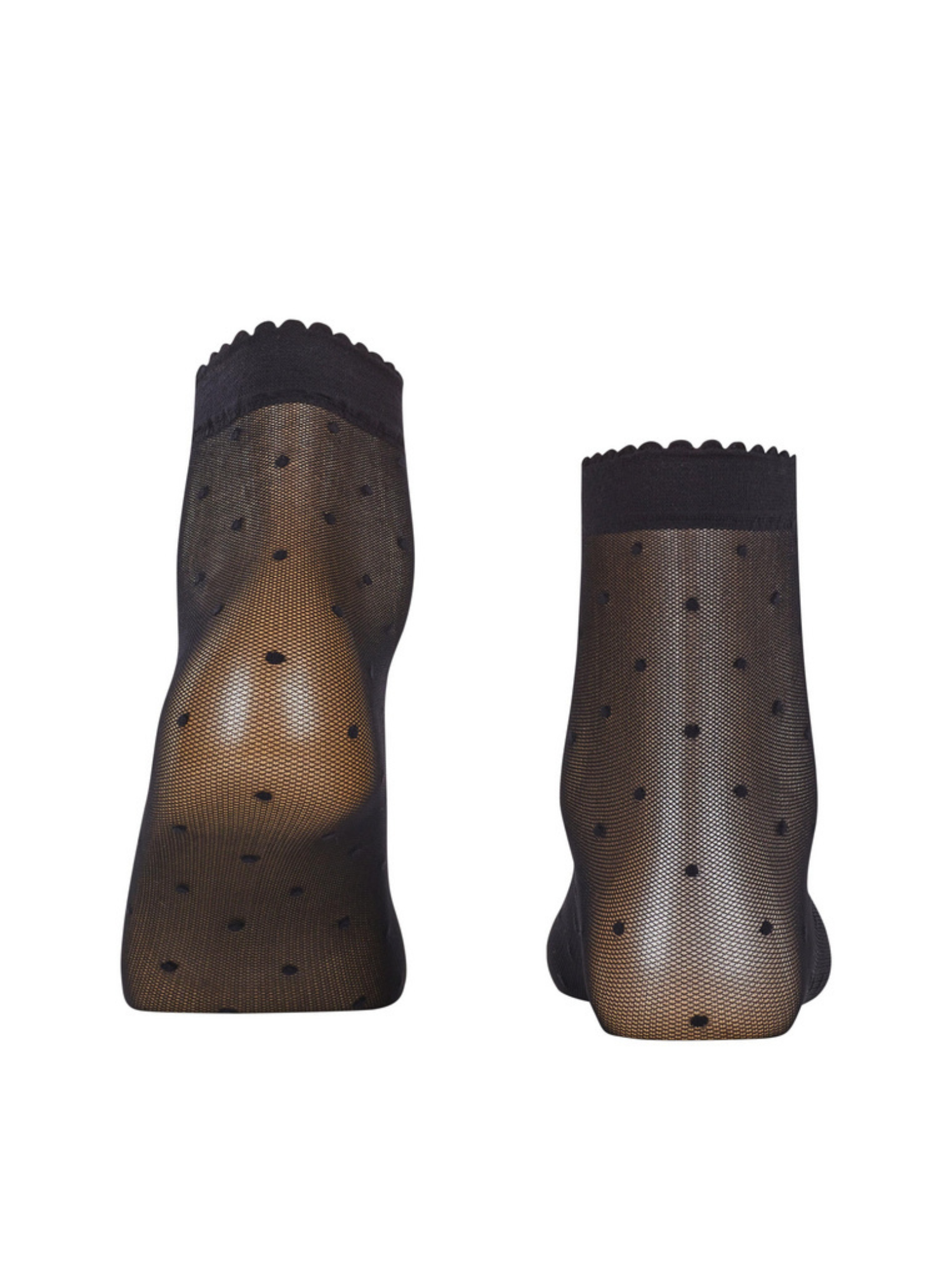 Den 15 Dot Ankle High Socks