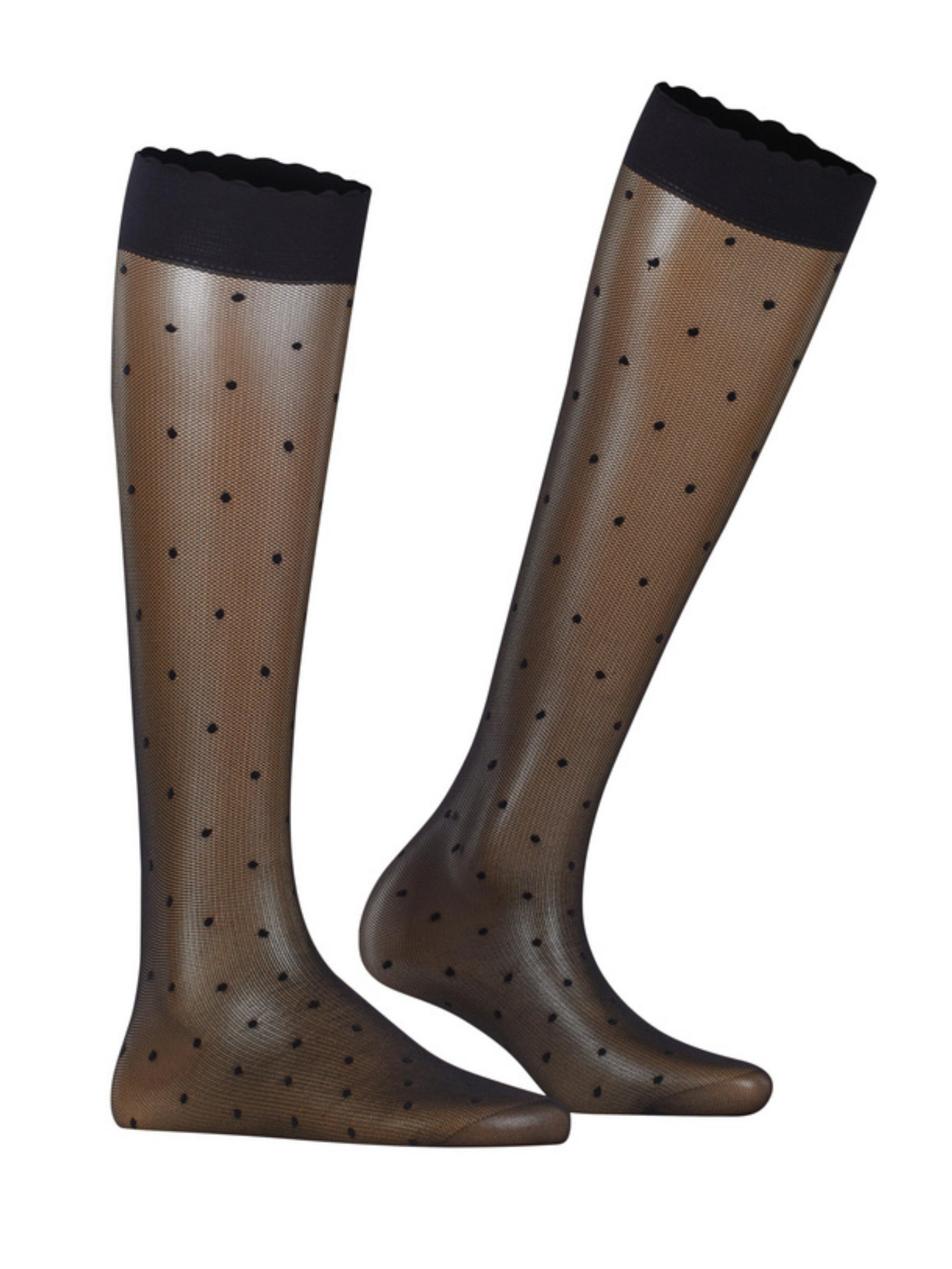 Den 15 Dot Knee High Tights