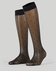 Den 15 Dot Knee High Tights