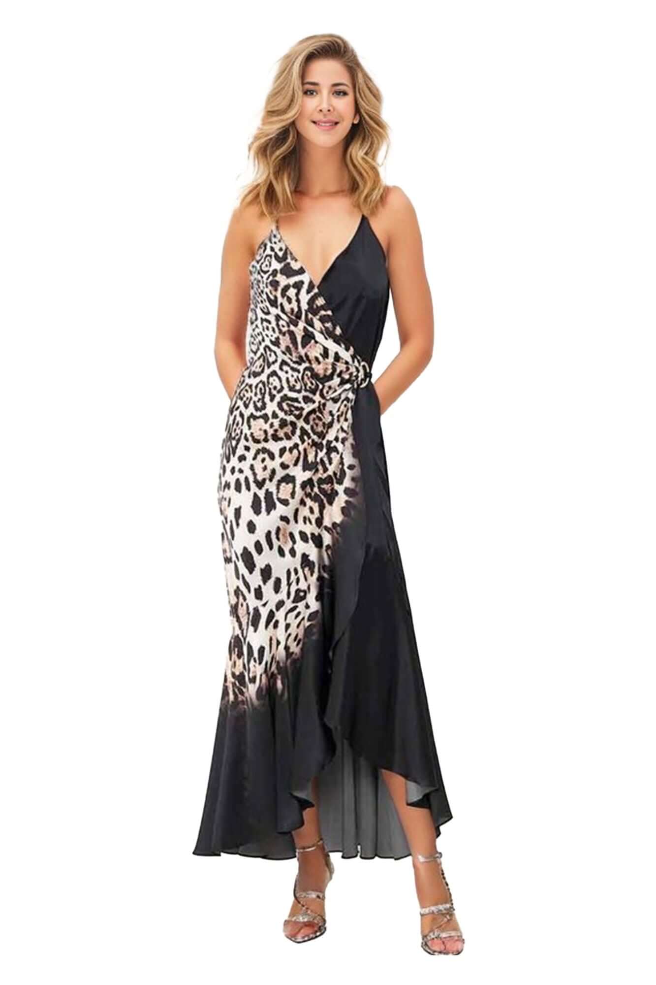 Cool For Cats Wrap Front Dress