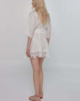 Gabriella Linen Kimono in White