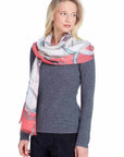 Alpine Cashmere Cavallo Shawl Color: Periwinkle, Strawberry, Fuchsia, Turquoise, Teal at Petticoat Lane Greenwich, CT