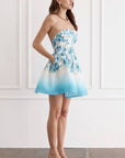 Aqua Blu Indie Mini Dress in Dauphine