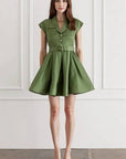 Aqua Blu Juliette Mini Dress in Green