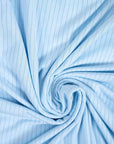 Aspen Dream Cannes Pinstripe Long Set in Cool Blue