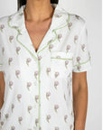 Aspen Dream Jolene Pineapple Print Short PJ Set