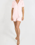 Aspen Dream Jolene Short PJ Set in Tickled Pink
