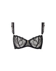 Aubade Hidden Treasure Underwired Half Cup Bra in Black
