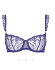 Aubade Hidden Treasure Underwired Half Cup Bra in Iris Bloom