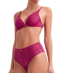 Ivresse Baroque Underwired Triangle Bra in Pink Muse