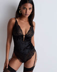 Aubade The Night Before Bodysuit in Black