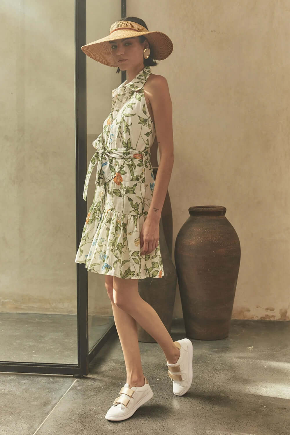 Steffi Dress Rose of Sharon print