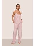 Gisele Printed Cami and Pant Set in Duo Stripe Red/Ivory