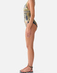 Camilla High Tri One-Piece Swimsuit in Palace Zoology side view