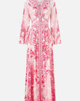 Camilla Kimono Sleeve Dress in Livin La Vida Rosa