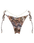 Chain Bikini in Brown Jungle
