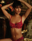 Cosabella Never Say Never Balconette Bra in Ombre Velluto/Black