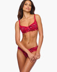 Cosabella Never Say Never Balconette Bra in Ombre Velluto/Black