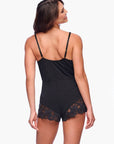 Cosabella Romanza Sleep Romper in Black